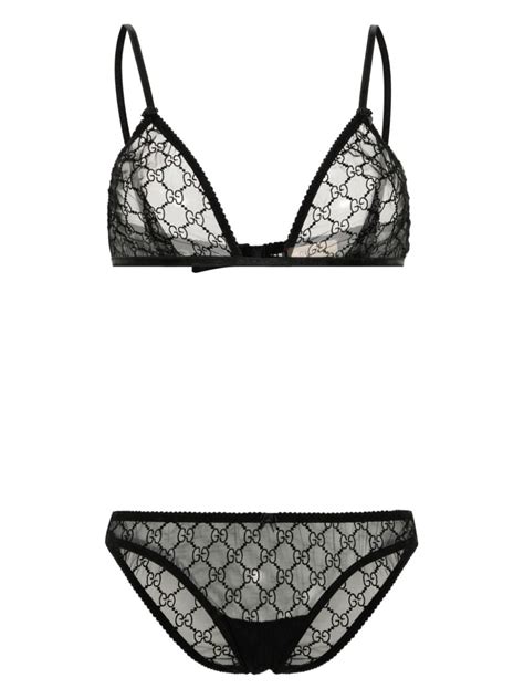 gucci gg embroidered tulle bralette|Gucci Lingerie for Women .